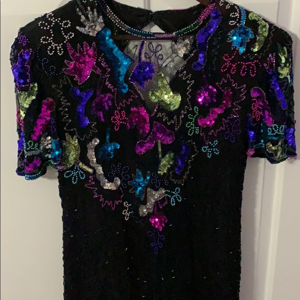 Vintage Beaded & Sequin Dress